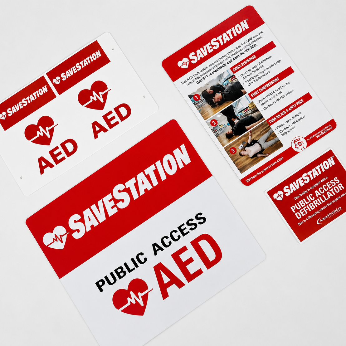 SaveStation 3D Sign - Action First Aid