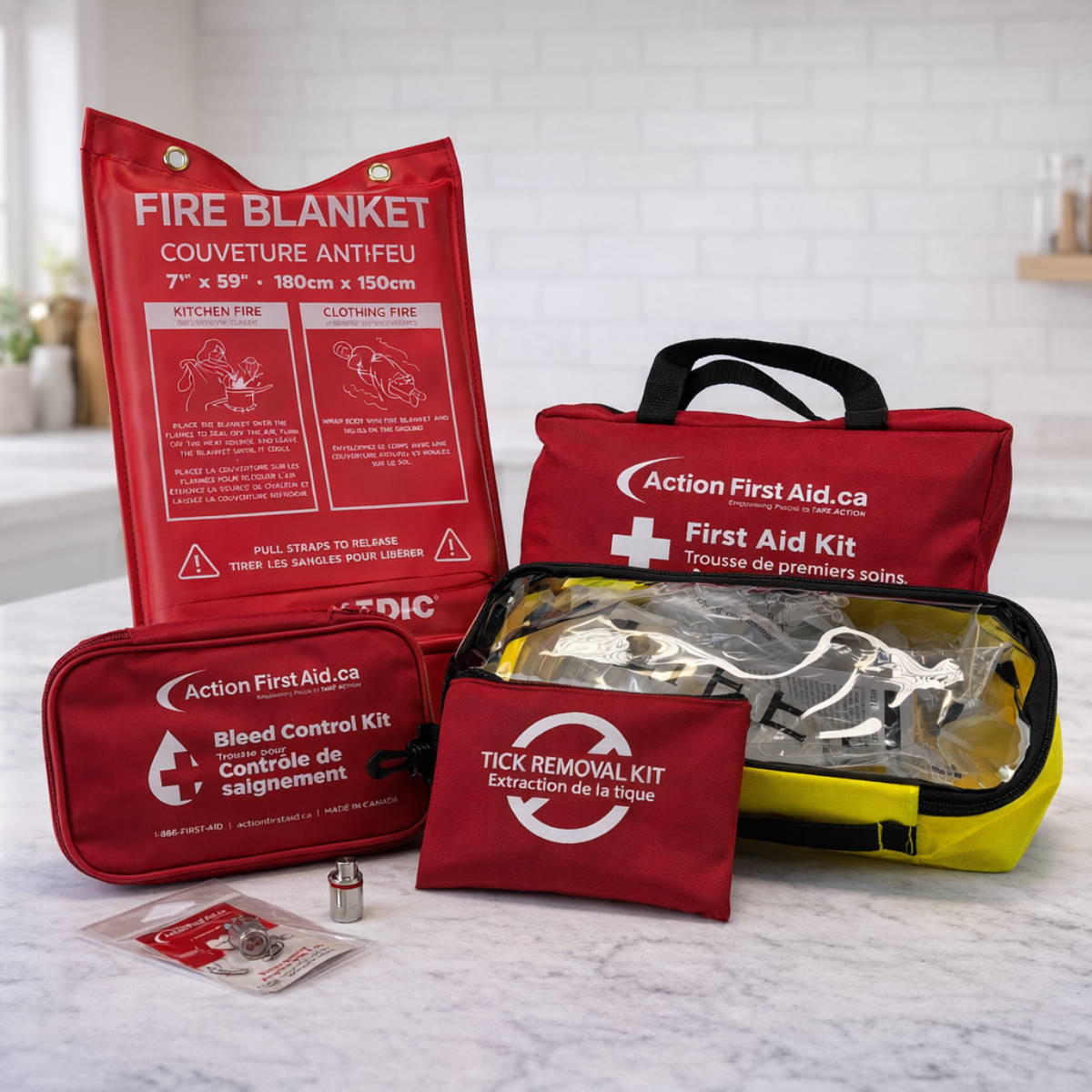 Emergency Preparedness Bundle With First Aid Supplies - Action First Aid
