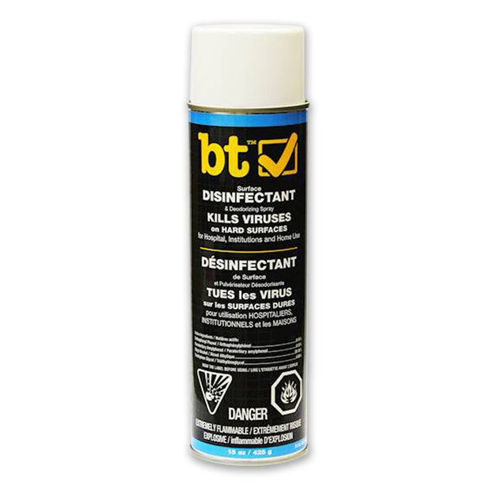 BT Surface Disinfectant Aerosol Spray 15 oz - Action First Aid