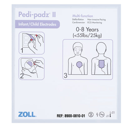 Zoll Pedi-Padz II Infant & Child AED Electrodes - Action First Aid