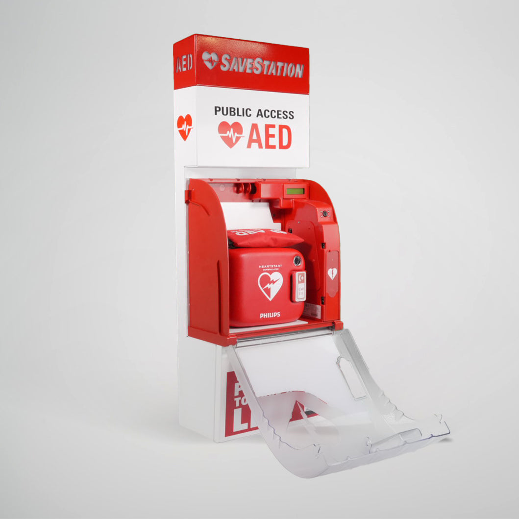 Savestation Wall Mount With Lighting & Audible Alarm - Action First Aid