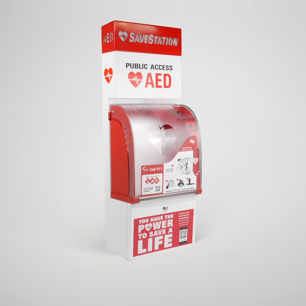 Savestation Wall Mount With Space For Sponsor Advertising - Action First Aid