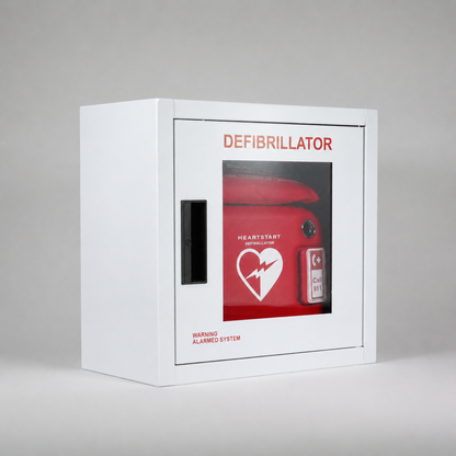 Indoor Cabinet & Signage Bundle With Savestation Alarm Cabinet - Action First Aid