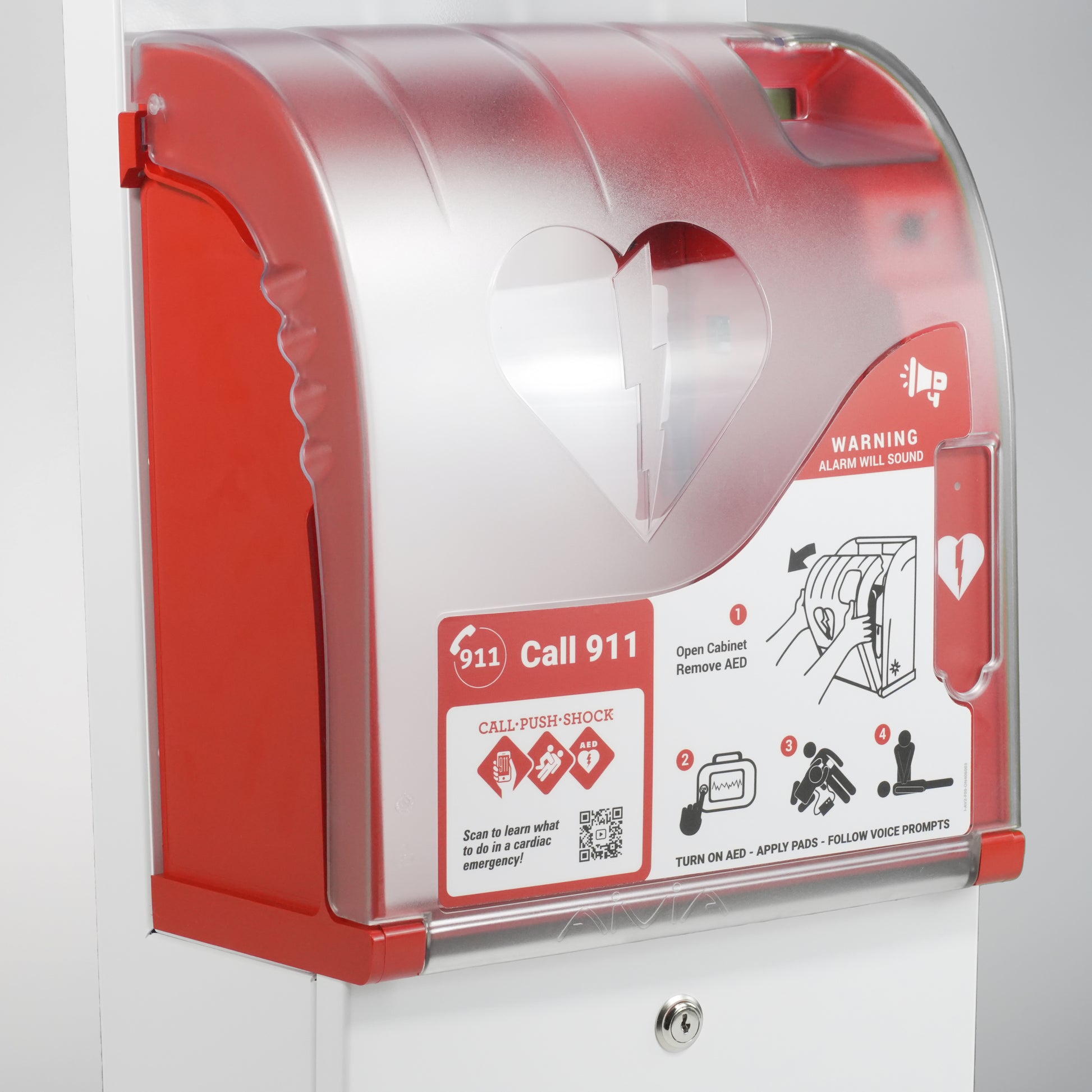 Savestation Public Access Life-Saving Exterior AED Cabinet - Action First Aid
