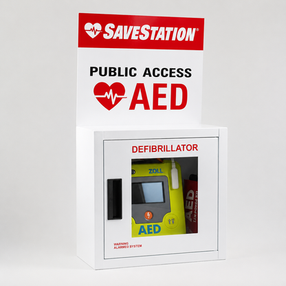 Savestation Public Access AED With Zoll AED 3 Bundle - Action First Aid
