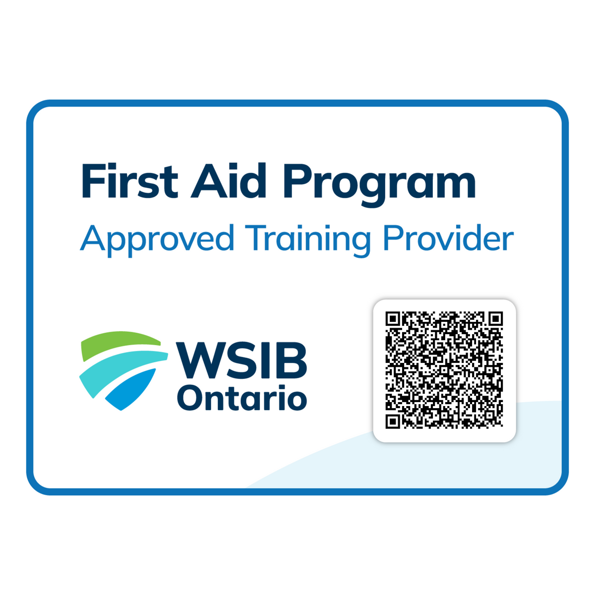 Wsib Ontario Approved Training Provider Badge