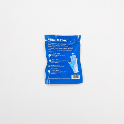 AED Response Kit With Pair Of Disposable Nitrile Gloves Large - Action First Aid