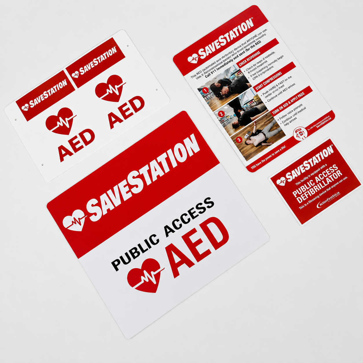 Lifepak CR2 WiFi Bundle Package With 2 Entry Door Stickers - Action First Aid