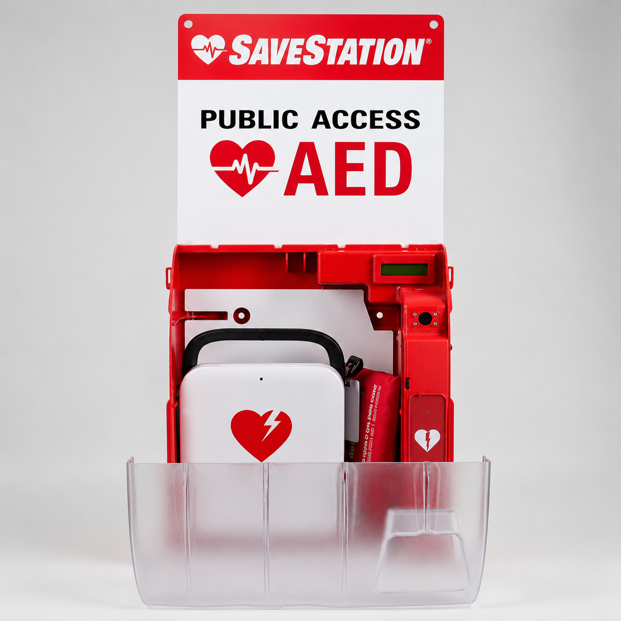 Savestation Standard Compact Public Access AED Cabinet - Action First Aid