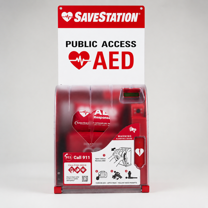 Savestation Standard AED Cabinet With Polycarbonate Cover - Action First Aid