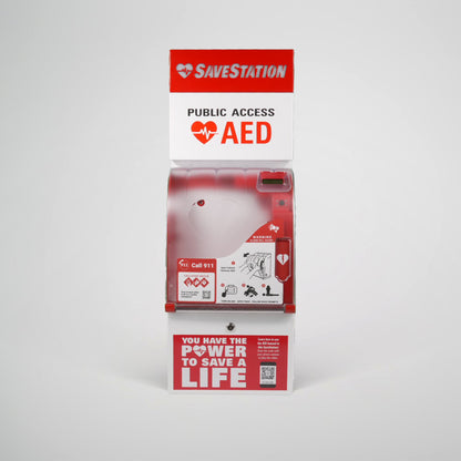 Back-Lit Savestation Wall Mount With Lighting & Audible Alarm - Action First Aid