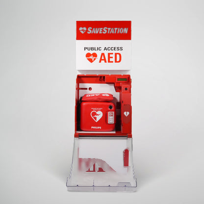 SaveStation Wall Mount Public Access Life-Saving AED - Action First Aid