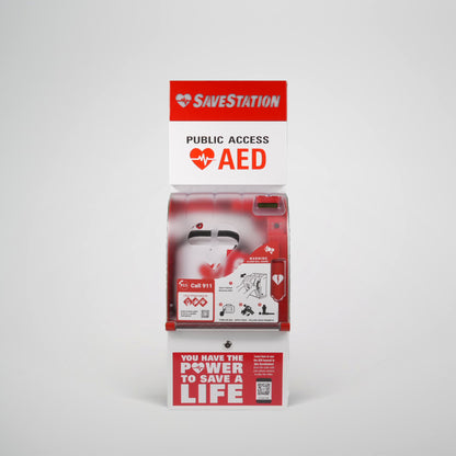 SaveStation Wall Mount Public Access AED - Action First Aid