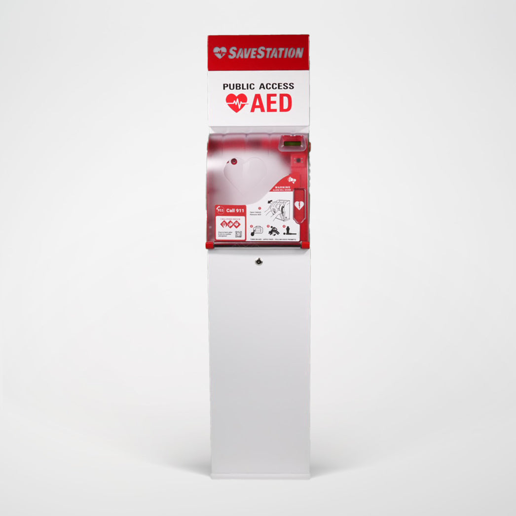 Back-Lit Savestation Free-Standing Tower - Action First Aid