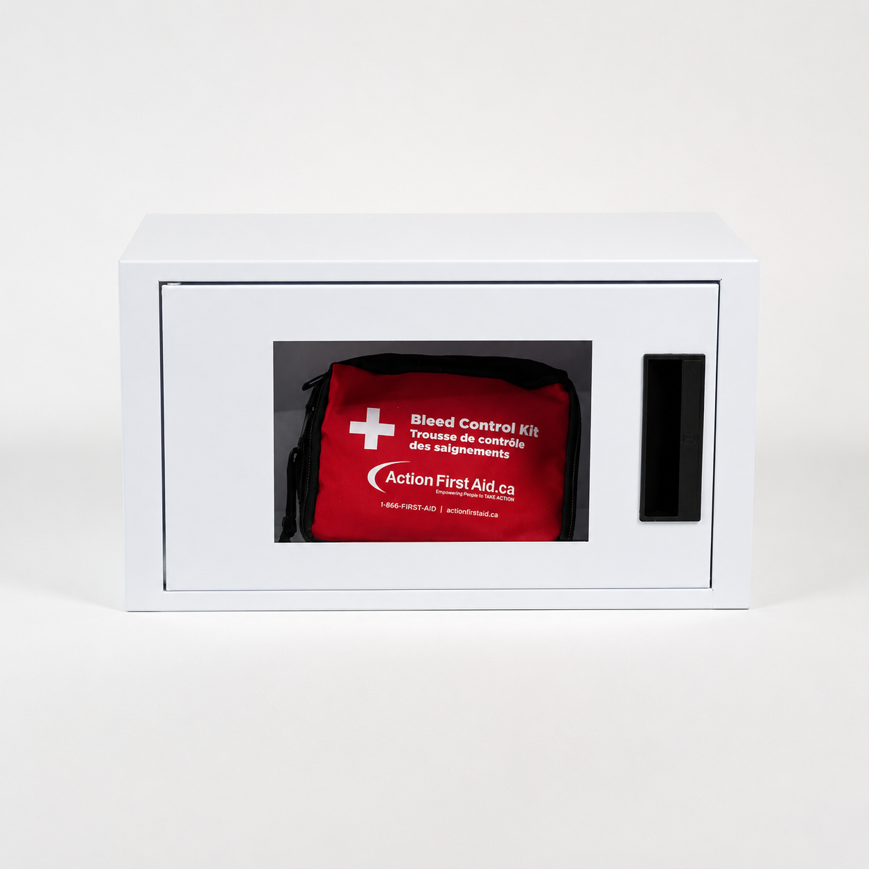 SaveStation Alarmed Modular Cabinet With Bleeding Control Kit - Action First Aid