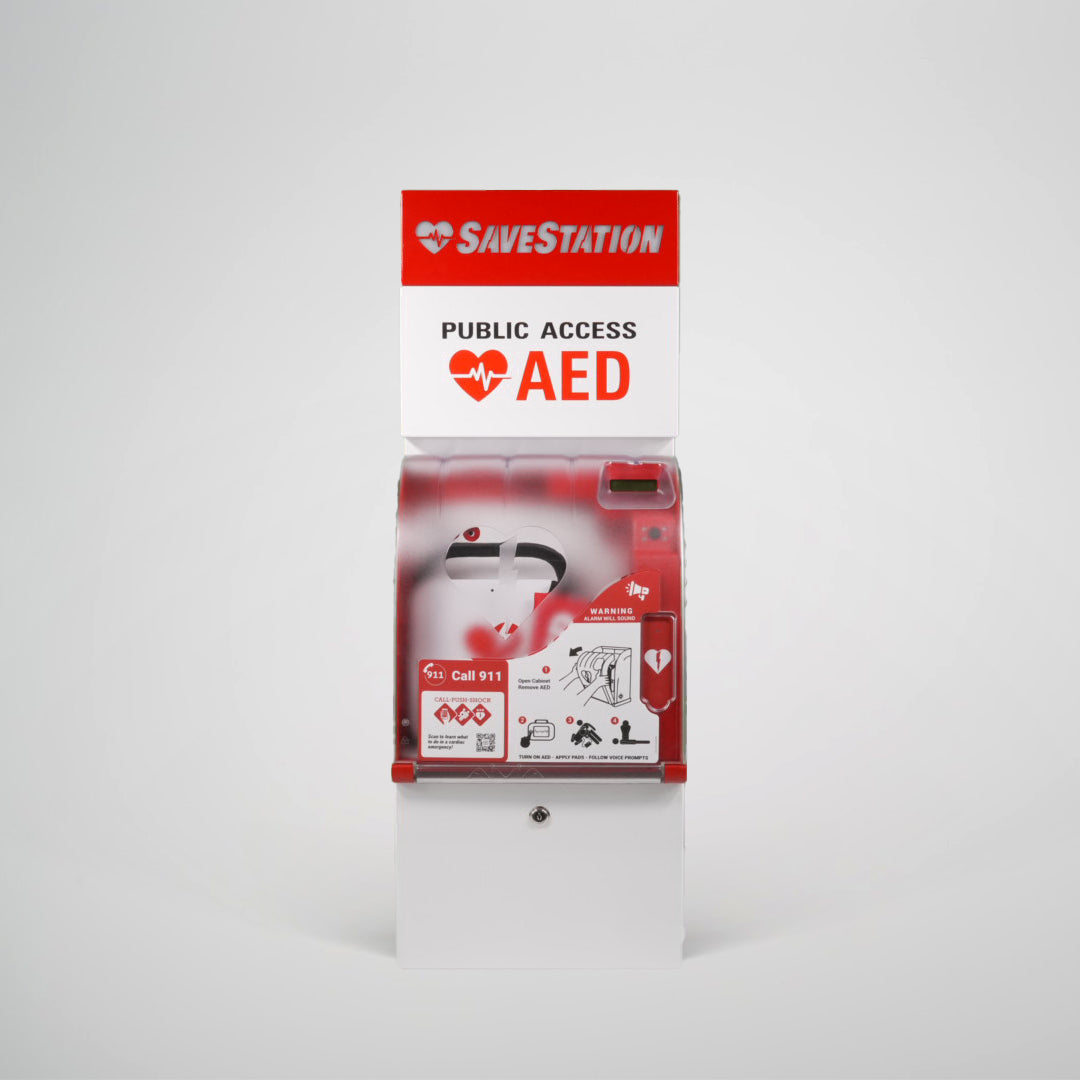 Outdoor Back-Lit Savestation Wall Mount - Action First Aid