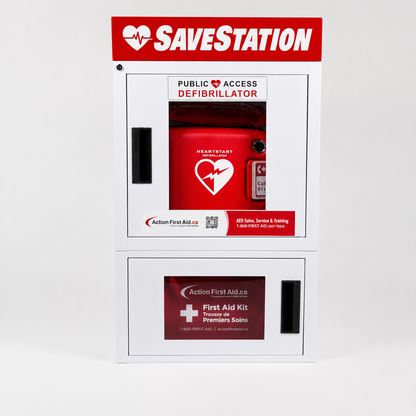 Savestation Alarmed Modular Cabinet Comes With 9v Battery, Hardware Mounting Kit - Action First Aid