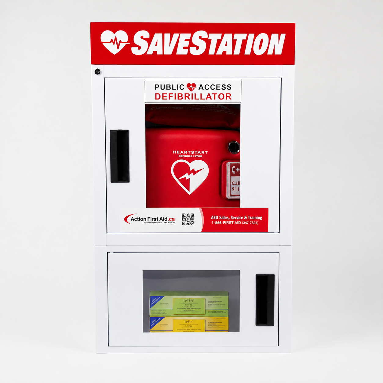 EpiPen With Savestation Alarmed Modular Cabinet - Action First Aid