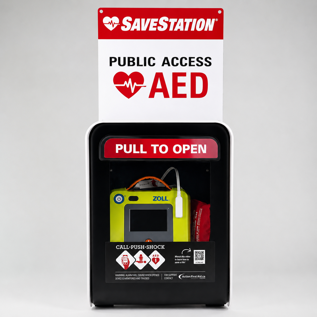 Savestation Guardian With AED Response Kit - Action First Aid