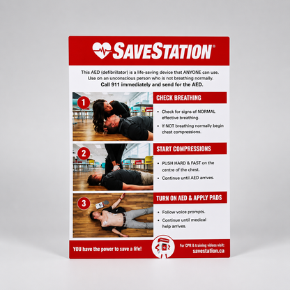 Lifepak CR2 WiFi Bundle Package With CPR Poster- Action First Aid