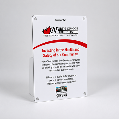 North Simcoe Tree Service Commemorative Plaque - Action First Aid
