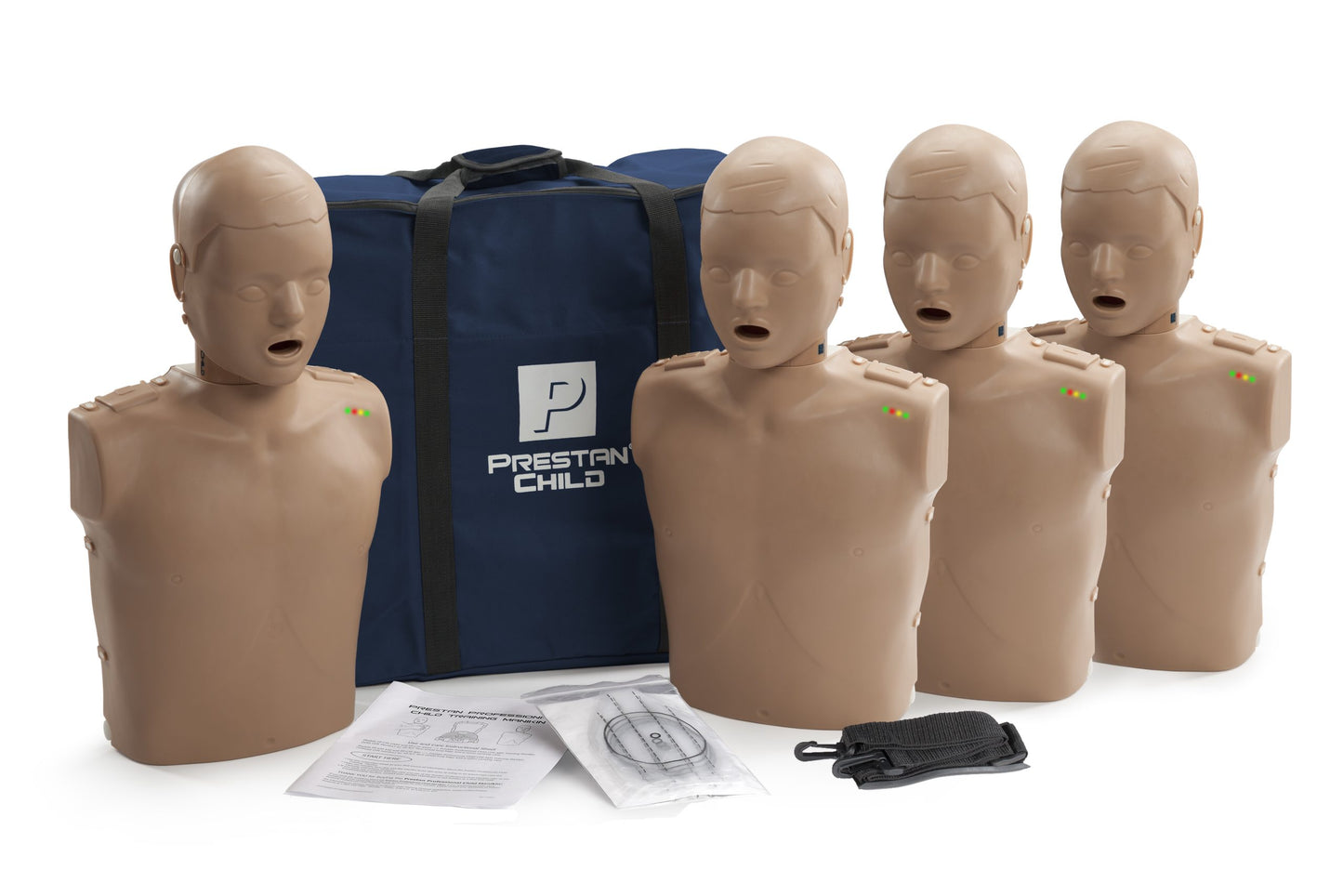 Prestan Professional Child Manikin With CPR Feedback 4-Pack Dark - Action First Aid