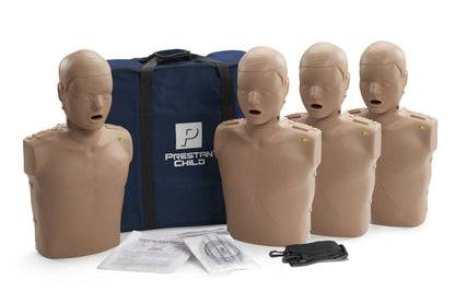 Prestan Professional Child Manikin With CPR Feedback 4-Pack Dark - Action First Aid