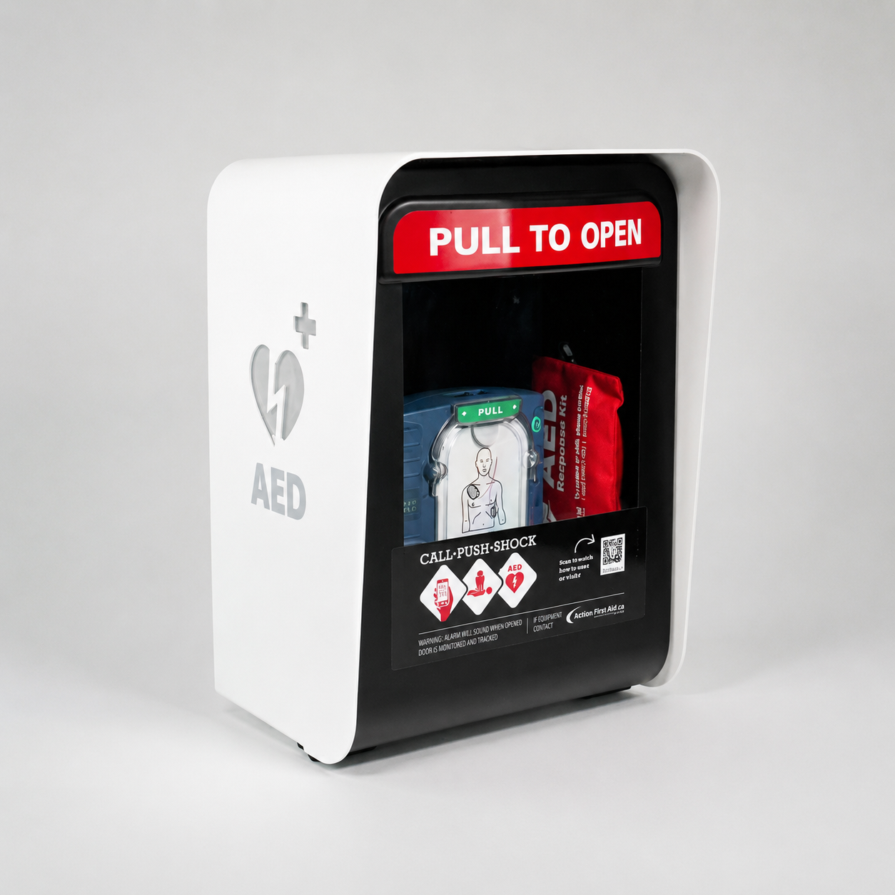 Savestation Guardian Series With Backsplash Life-Saving Aed - Action First Aid