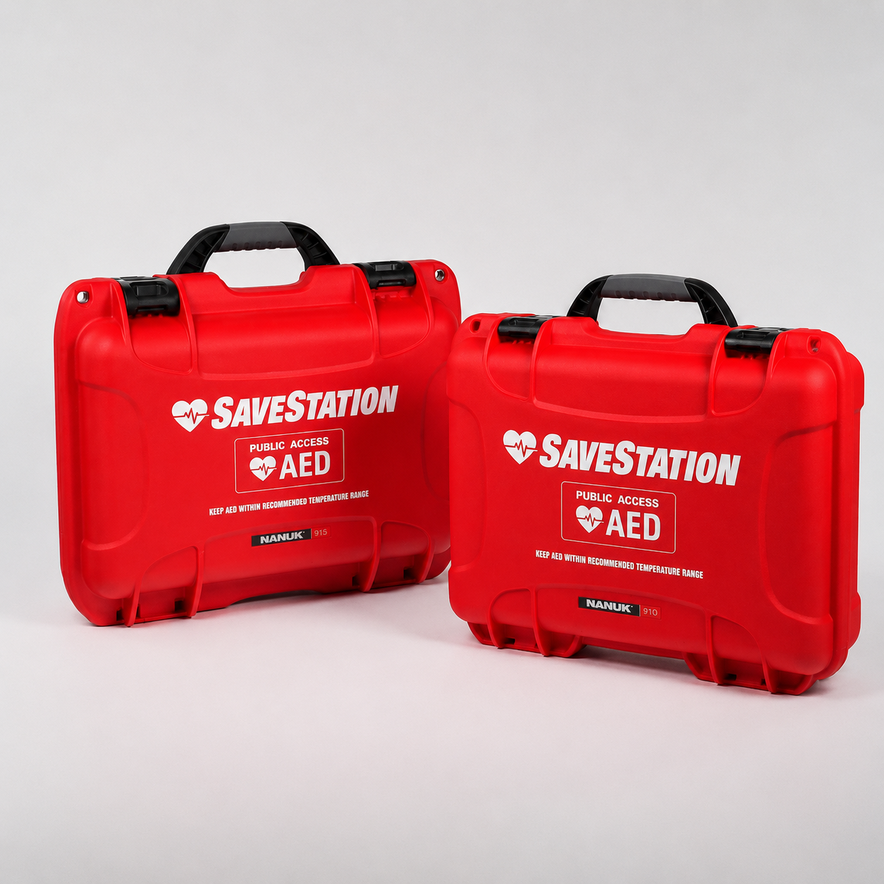 Red Savestation Large Mobile Case With Customized Foam Interior - Action First Aid