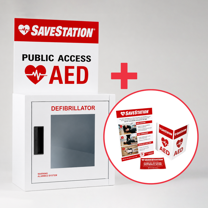 SaveStation Alarm Cabinet With Signage - Action First Aid
