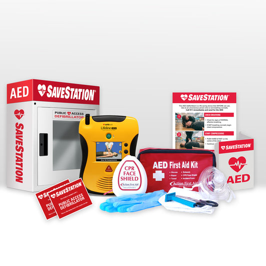 Defibtech Lifeline View AED Bundle - Action First Aid