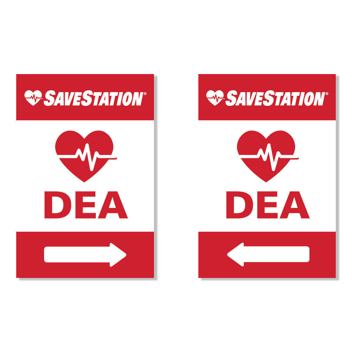French AED Directional Signage For Emergency Locations - Action First Aid