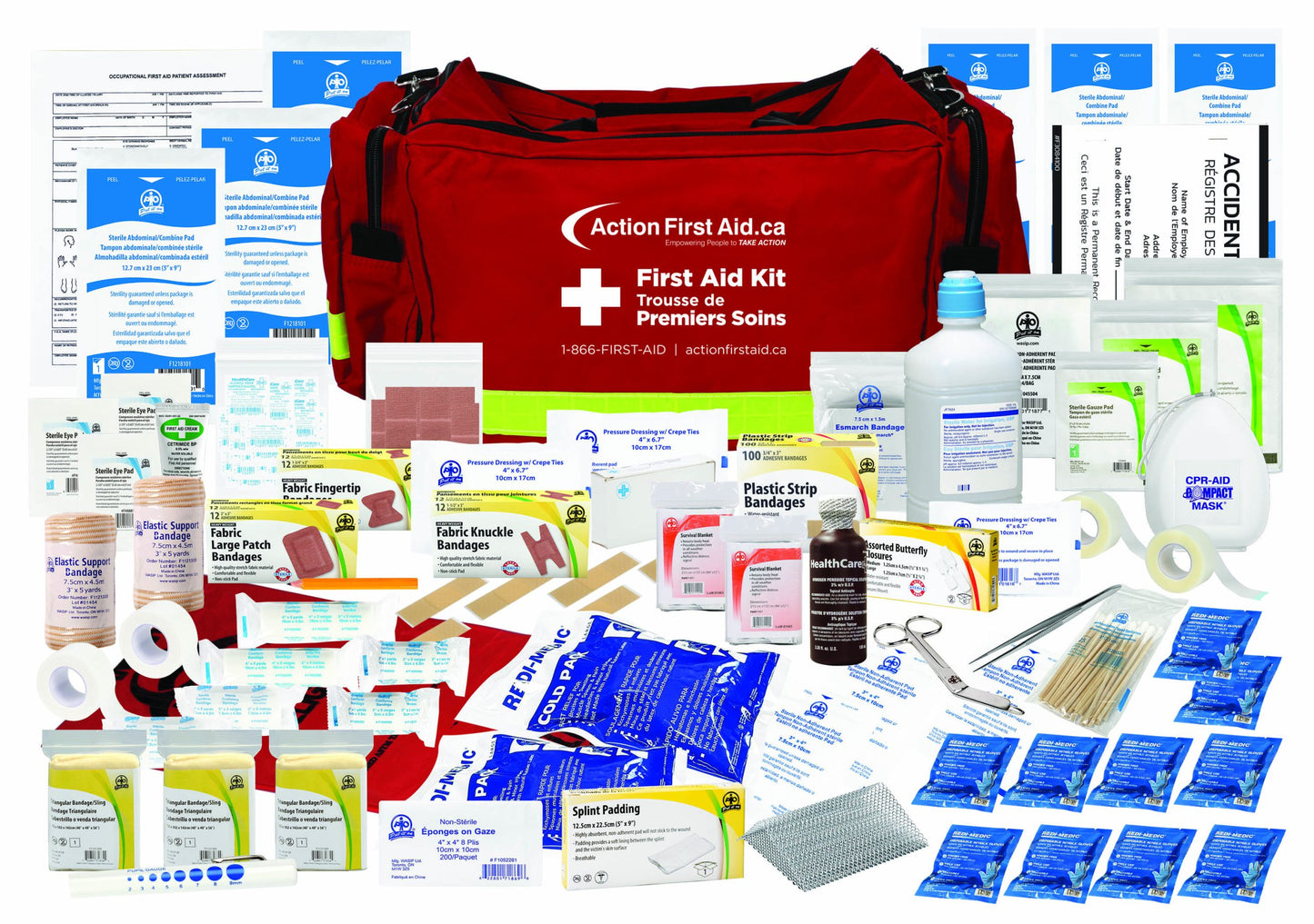 Standard EMT Trauma First Aid Kit Response Bag - Action First Aid