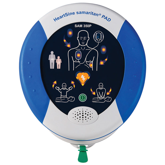 HeartSine Samaritan 350P AED Unit Power On Display - Action First Aid