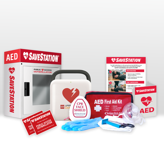 LifePak CR2 USB AED Bundle - Action First Aid