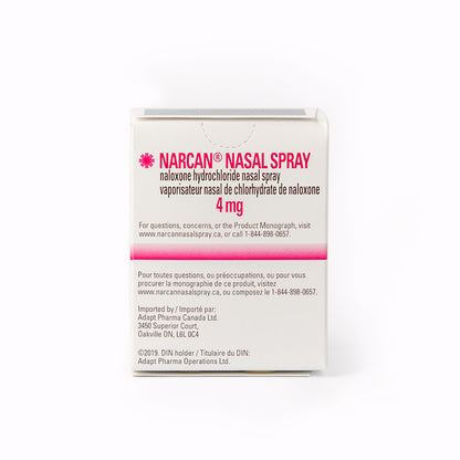 NARCAN Naloxone Nasal Spray Box - Action First Aid