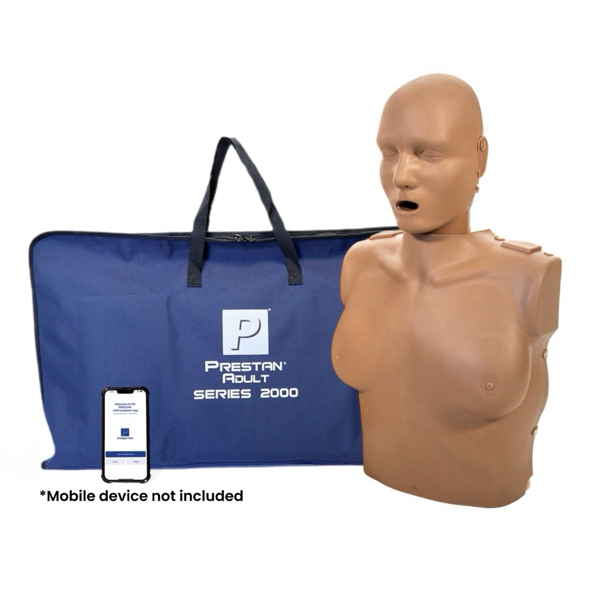 Prestan Professional Adult Female Series 2000 Manikin With Advanced CPR Feedback Single Dark - Action First Aid