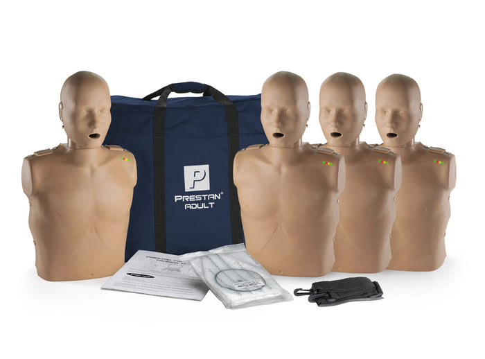 Prestan Professional Adult Manikin With CPR Feedback 4-Pack - Action First Aid