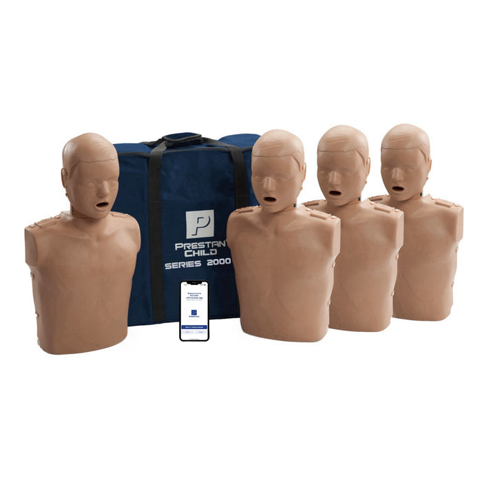 Prestan Professional Child Series 2000 Manikin With Advanced CPR Feedback 4-Pack Dark - Action First Aid