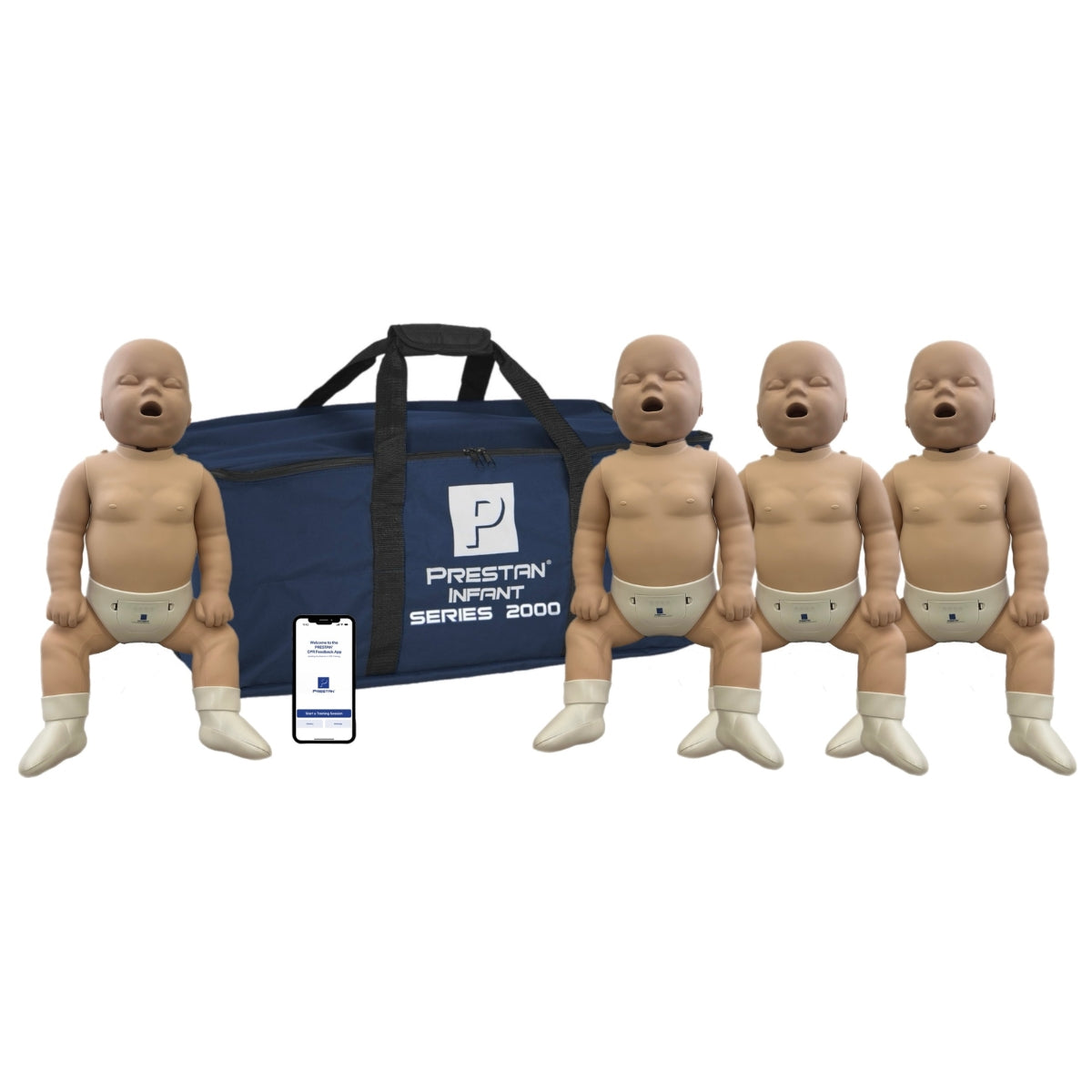 Prestan Professional Infant Series 2000 Manikin With Advanced CPR Feedback — 4-Pack Medium - Action First Aid