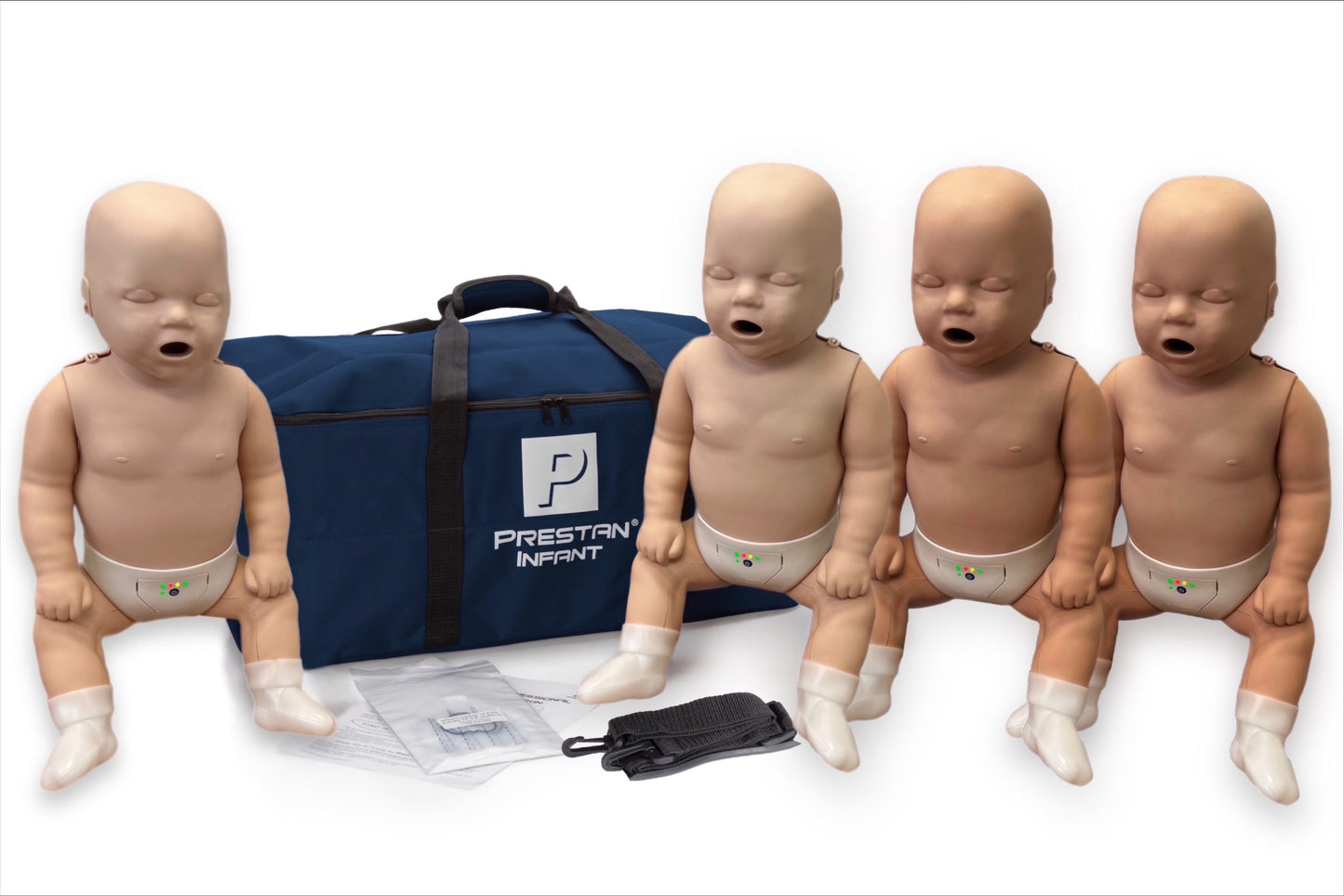 Prestan Professional Infant Manikin With CPR Feedback Diversity 4-Pack - Action First Aid