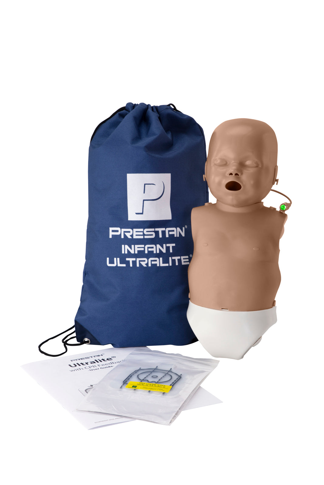 Prestan Infant Ultralite Manikin With CPR Feedback Single Dark- Action First Aid