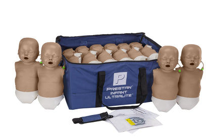 Prestan Infant Ultralite Manikin With CPR Feedback 12-Pack Dark - Action First Aid