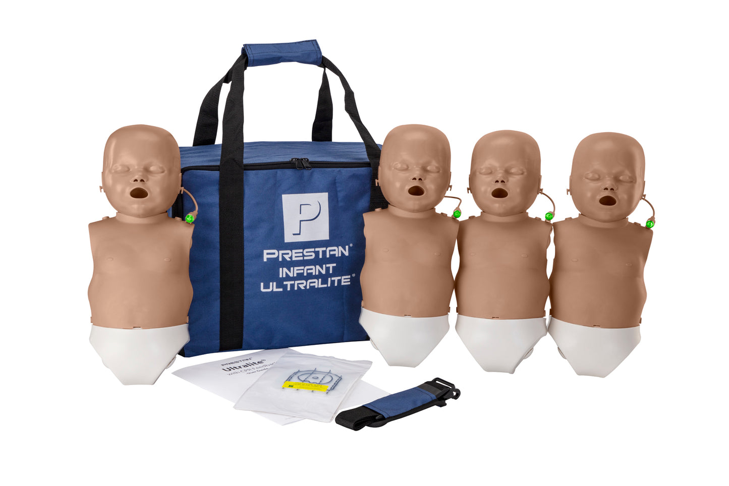 Prestan Infant Ultralite Manikin With CPR Feedback 4-Pack Dark - Action First Aid
