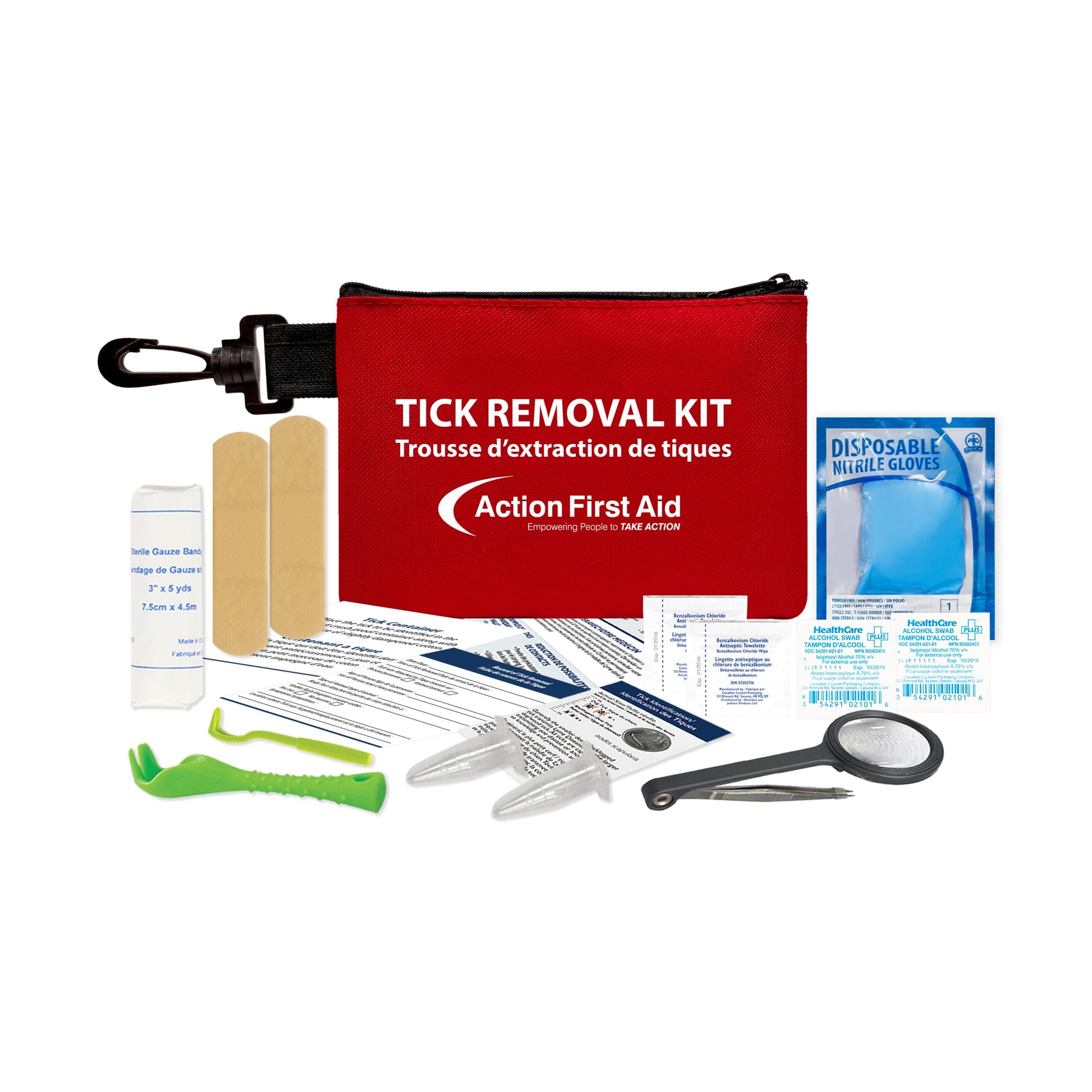 Tick Removal Tool Kit For Emergency Care - Action First Aid