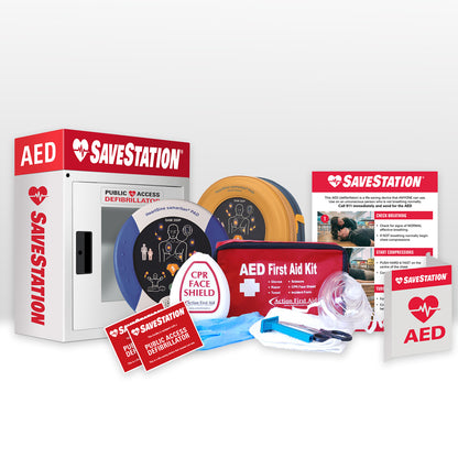 HeartSine Samaritan 350P Semi Automatic AED Bundle - Action First Aid