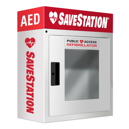 Indoor AED Alarm Cabinet With Signage - Action First Aid
