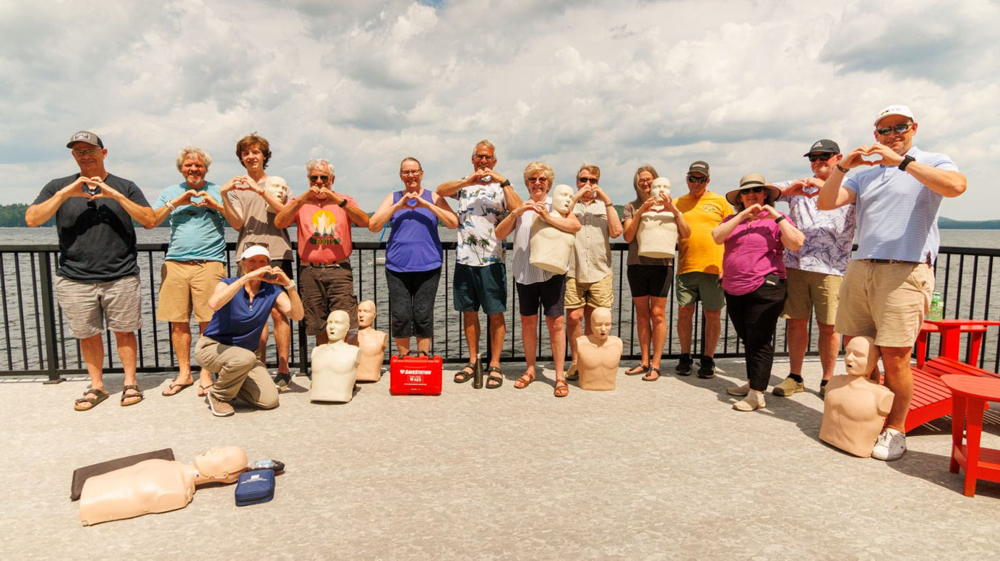 Aed Shock Training Demonstration On Dock - Action First Aid