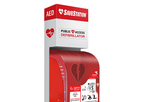 Savestation Wall Mount Aed Cabinet - Action First Aid